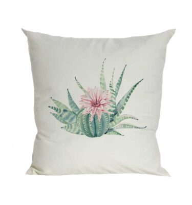 Scatter Cushion Cover: SCC12 Succulent with Flower