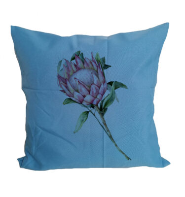 Scatter Cushion Cover: SCC09 Protea - Light Blue