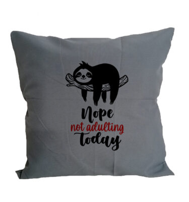 Scatter Cushion Cover: SCC05 Not Adulting - Gray
