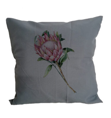 Scatter Cushion Cover: SCC09 Protea - Gray