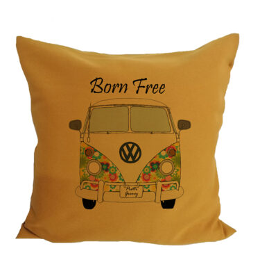 Scatter Cushion Cover: SCC08 Born Free - Mustard