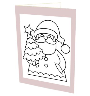 Greeting Card: CC02 Christmas Tree Santa